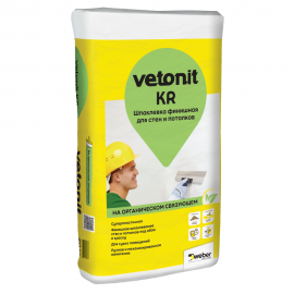 Weber Vetonit KR Шпаклевка полимерная финишная Ветонит КР 20 кг