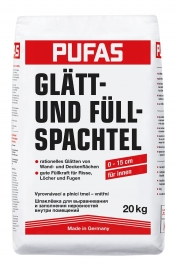 Pufas Glatt-und Fullspachtel Шпатлевка гипсовая белая Глатт-унд Фулшпател Пуфас 20 кг