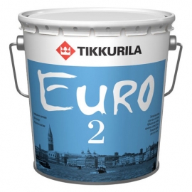 Краска матовая латексная Tikkurila Euro 2  9 л