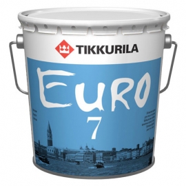 Краска матовая латексная Tikkurila Euro 7  9 л