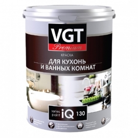 Краска акриловая VGT Premium IQ130 для кухонь и ванных комнат 2 л